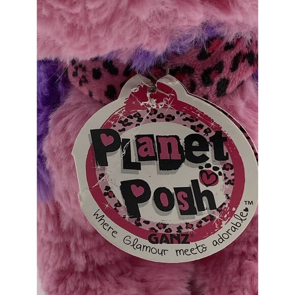 Ganz Planet Posh Lexie Husky dog 8" plush Pink Purple w Tag - Picture 6 of 8